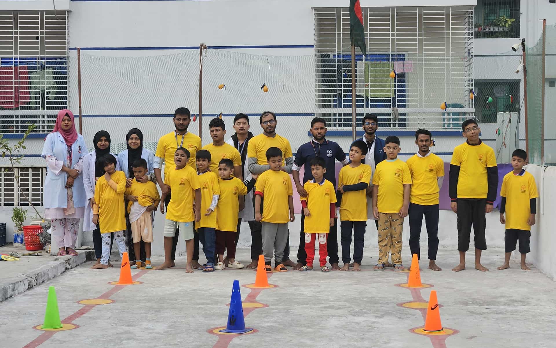 Children and therapists at Autism Care Foundation Special School