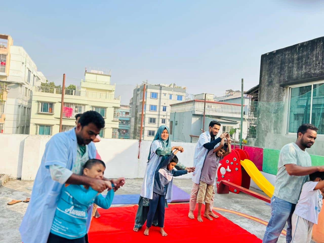 Dance and music therapy session