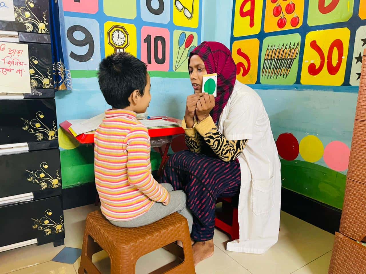 Children at Autism Care Foundation Special School